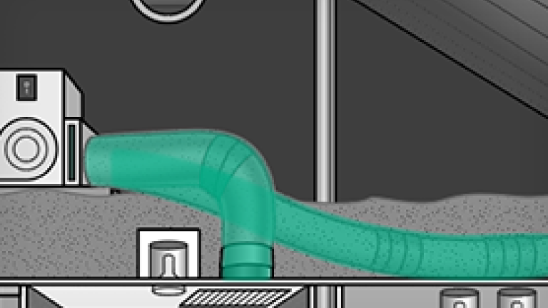 Illustration of a duct system.